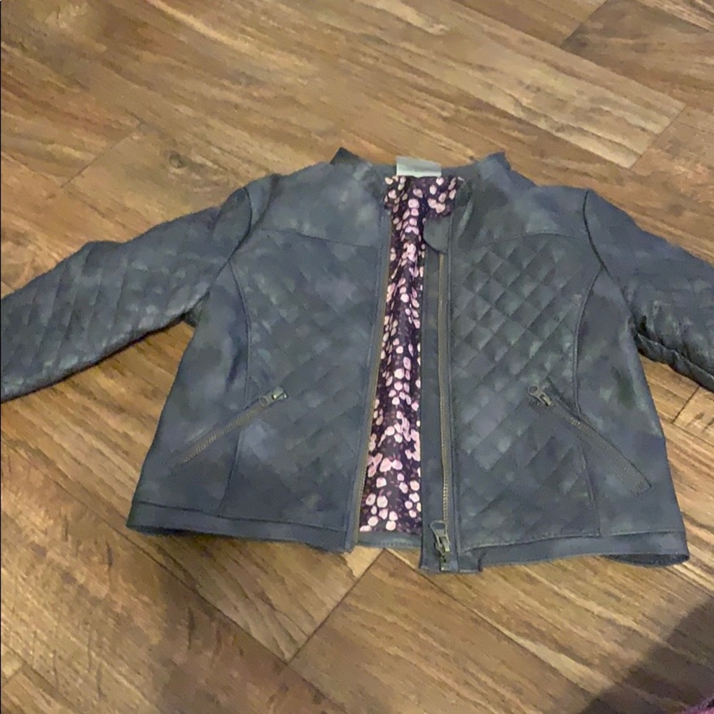 Size 5t faux leather jacket